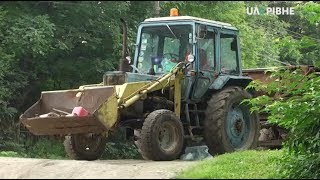 Спецтехніка приїхала демонтувати пейнтбольний майданчик на Басовому Кут