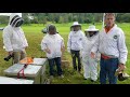 hive inspection and mite count with randy oliver and anne marie fauvel