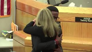 WATCH: ‘I forgive you’: Brother of Botham Jean hugs Amber Guyger after sentencing