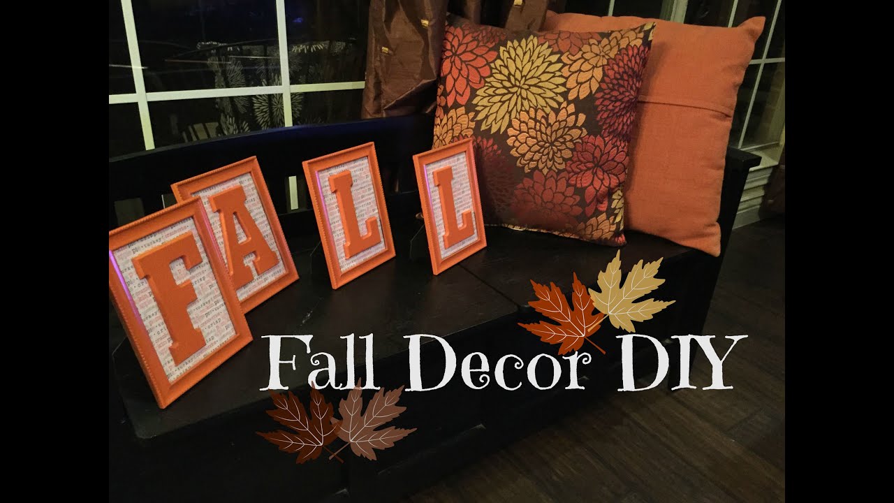 Fall Decor Diy Cheap Fast Youtube
