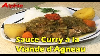 SAUCE CURRY A LA VIANDE D'AGNEAU - Curry sauce with Lamb meat -  Salsa de Curry con Carne de Cordero