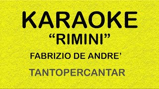 RIMINI Fabrizio De Andrè KARAOKE