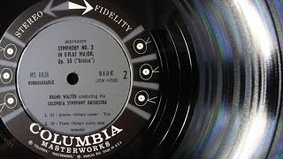 Columbia 【米】 MS 6036 初回 1959年 Beethoven 交響曲 第3番 変ホ長調 作品55 「英雄」 ブルーノ・ワルター指揮 コロンビア交響楽団 6EYE Stereo