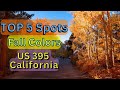 TOP 5 spots for FALL COLORS along US ROUTE 395 California | AMERICA'S BEST FALL FOLIAGE FORESTS