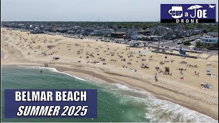 Belmar, NJ Beach | Summer 2025 | 4K Drone Footage