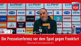 Die Pressekonferenz vor dem Spiel gegen Frankfurt