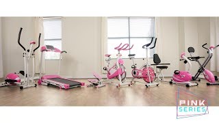 Sunny Health & Fitness Pink Series Fitness Equipment