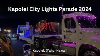 4K Kapolei City Lights Parade 2024 in Kapolei, Oahu, Hawaii