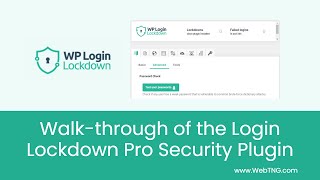 Walk-through of the Login Lockdown Pro Security Plugin