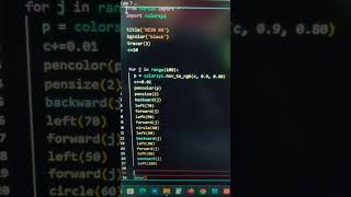 Amazing design using turtle in python | graphics | VS code #shorts #python