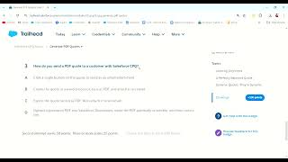 Generate PDF Quotes || Generate PDF Quotes || Salesforce Trailhead