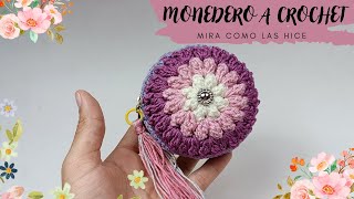 HERMOSO monedero tejido a crochet super facil paso a paso / monedero a crochet