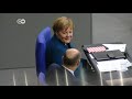 angela merkels first parliament speech since announcing her future dw news