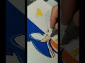 Drawing SONIC The Hedgehog & METAL SONIC with Posca Markers!  🎨 THE FUSION EFFECT! enjoy! #shorts