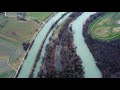 hochwasser beim stauwehr schönenwerd