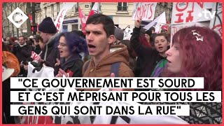 Retraites : forte mobilisation de la rue pour l’acte 2 - Patrick Cohen - C à vous - 31/01/2023