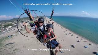 Mini Plane Top-80 ile Saros'ta tandem uçuş.