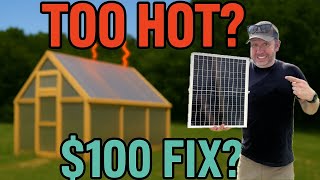 Can $100 Amazon Solar Powered Fans Cool My Homemade Greenhouse?