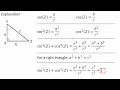 Why Sin^2x + cos^2x = 1