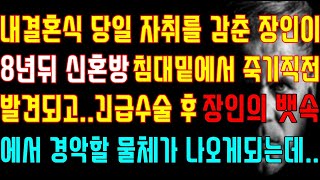 [반전 실화사연] 내결혼식 당일 자취를 감춘 장인이 8년뒤 신혼방 침대밑에서 죽기직전 발견되고 긴급수술 후 장인의 뱃속에서 경악할 물체가 나오게되는데/신청사연/사연낭독/라디오드라마