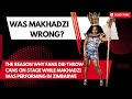 This is what happened  when Makhadzi was performing in Zimbabwe and  fans threw cans on stage