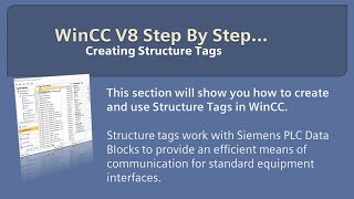 WinCC v8.0 Step By Step 6: Create Structure Tags (UDT) 🏗️ Learn SCADA Programming #winccguru