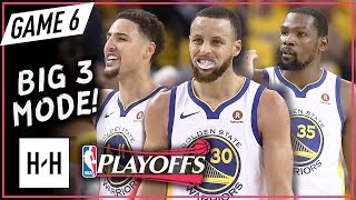 Warriors BIG 3 Full Game 6 Highlights vs Rockets (2018 Playoffs WCF) - Stephen Curry, Durant & Klay!
