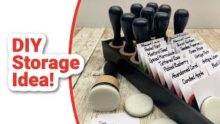 DIY Storage Solution | Ink Blending Tools and Foams |Craft Room Organization