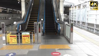 北陸新幹線長野駅エスカレーター点検に伴う逆向き利用 240711 JR Hokuriku Shinkansen Nagano Sta.