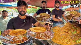 North Indias HIGHEST SELLING Lunch 🥵 Tadke Wale Nutri Kulche | Street Food India