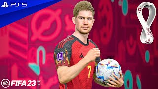 FIFA 23 - Belgium v Morocco - World Cup 2022 Group Stage Match | PS5™ [4K60]
