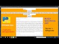 Build wikipedia App (python gui)