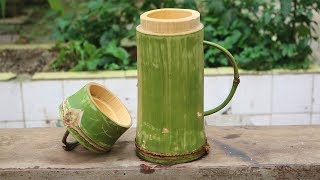 how to make bamboo water bottle beautiful - Bamboo Furniture making
