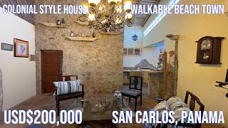 Charming Colonial-Style Home in the Heart of San Carlos, Panama – Walk to Everything! USD$200,000