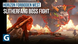 Horizon Forbidden West - Reach for the Stars quest - Slitherfang (big snake) boss fight