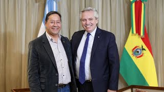 Reunión bilateral con el presidente de Bolivia, Luis Arce.