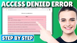 My SQL PhpMyAdmin Access Denied Error | Solve access denied in MySQL?