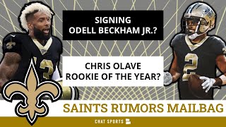 New Orleans Saints Rumors: Sign Odell Beckham Jr.? 2022 Saints Record Prediction + Chris Olave ROY?