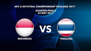 #AFCU20FC THAILAND 2017 - M46 Indonesia vs Thailand - Video News