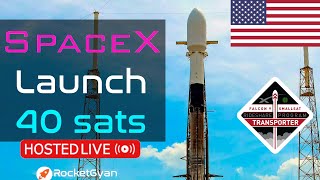 [Liftoff: 22:50] SpaceX Launch Transporter 4 Mission LIVE | Falcon 9 launch | Rideshare Mission