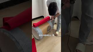 用旧纸筒做了超大号可乐罐猫窝～你喜欢红罐还是蓝罐呢？#旧物改造 #diy