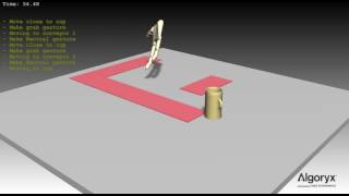 Robot grasping simulation in AGX Dynamics