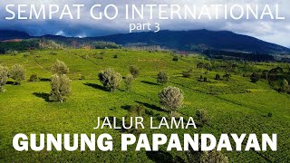 Pemandangan exotis jalur Gunung Papandayan zaman Belanda