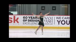 Alayna Coats 10years old. US figure skating Championship Juvenile free skate.