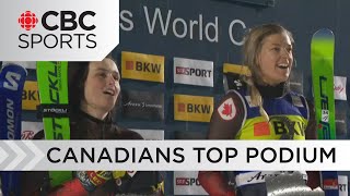 Canada's Hannah Schmidt wins 1st career World Cup Ski cross race, Marielle Thompson 2nd | CBC Sports