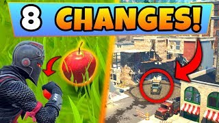 Fortnite Update: 8 SECRET CHANGES! - New APPLES Item, Tilted Towers Change (Battle Royale New Gun) Fortnite Update: 8 SECRET CHANGES! - New APPLES Item, Tilted Towers Change (Battle Royale New Gun)
