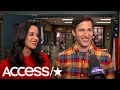 'Brooklyn Nine-Nine's' Melissa Fumero & Andy Samberg On Their Show's Return; Amy & Jake's Honeymoon