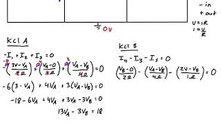 Nodal Analysis Example Problem #1 Two Voltage Sources