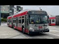 ⁴ᴷ⁶⁰ Fast Freeway! SF MUNI 2015 New Flyer XDE60 #6551 on 8 Bayshore