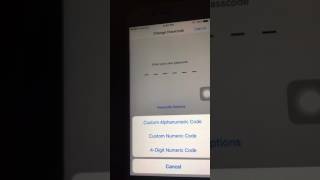 How to change your iPhone Passcode to Alpha Numeric Code